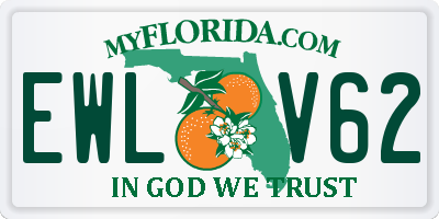 FL license plate EWLV62