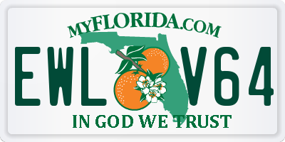 FL license plate EWLV64