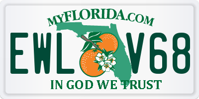 FL license plate EWLV68