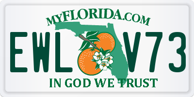 FL license plate EWLV73