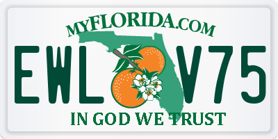 FL license plate EWLV75