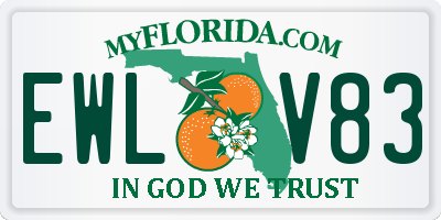 FL license plate EWLV83