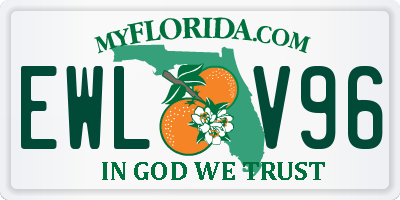 FL license plate EWLV96