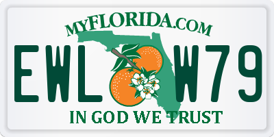 FL license plate EWLW79