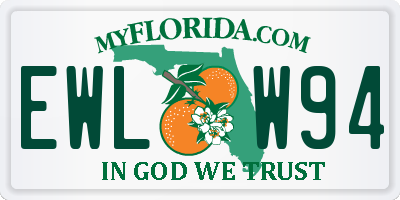 FL license plate EWLW94