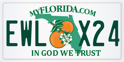 FL license plate EWLX24