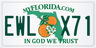 FL license plate EWLX71