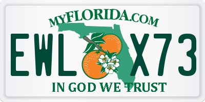 FL license plate EWLX73