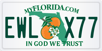 FL license plate EWLX77
