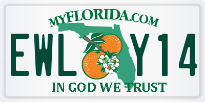 FL license plate EWLY14