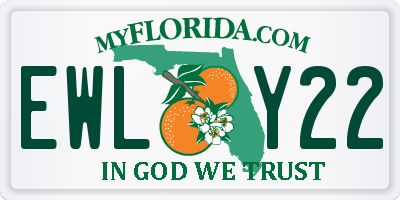 FL license plate EWLY22