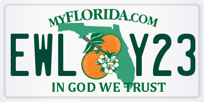 FL license plate EWLY23