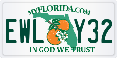 FL license plate EWLY32