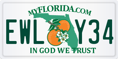 FL license plate EWLY34
