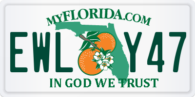 FL license plate EWLY47