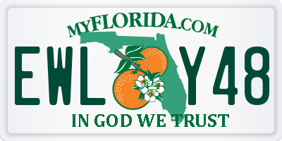 FL license plate EWLY48