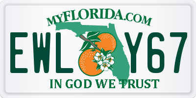 FL license plate EWLY67