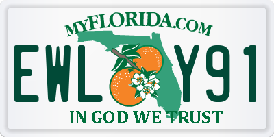 FL license plate EWLY91