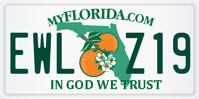FL license plate EWLZ19
