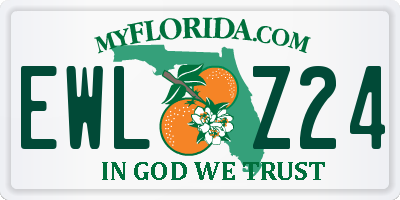 FL license plate EWLZ24