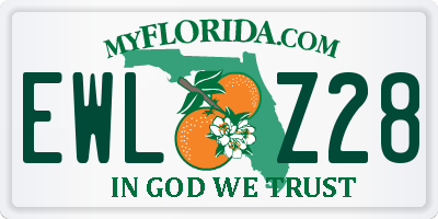 FL license plate EWLZ28