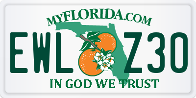FL license plate EWLZ30