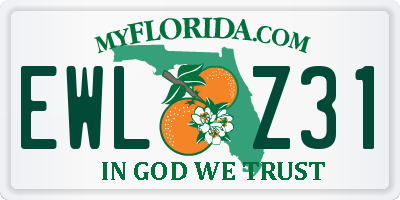 FL license plate EWLZ31