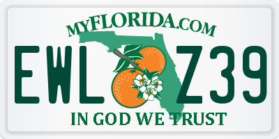 FL license plate EWLZ39