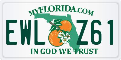 FL license plate EWLZ61
