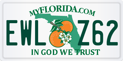 FL license plate EWLZ62