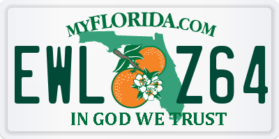 FL license plate EWLZ64