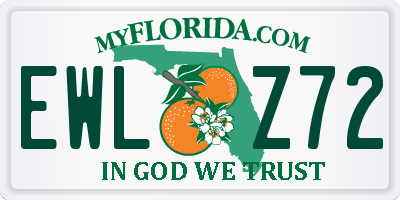 FL license plate EWLZ72