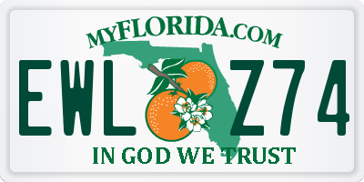 FL license plate EWLZ74