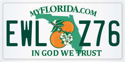 FL license plate EWLZ76