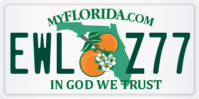 FL license plate EWLZ77
