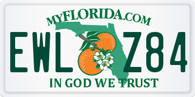 FL license plate EWLZ84