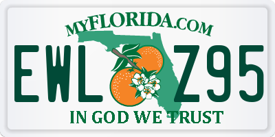 FL license plate EWLZ95