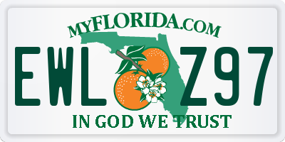 FL license plate EWLZ97