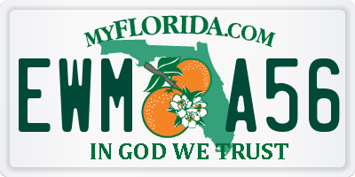 FL license plate EWMA56