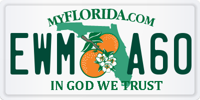 FL license plate EWMA60