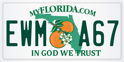 FL license plate EWMA67