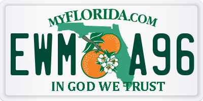 FL license plate EWMA96