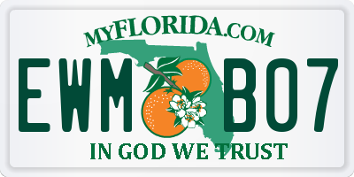 FL license plate EWMB07
