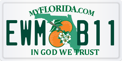 FL license plate EWMB11