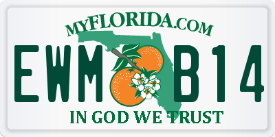 FL license plate EWMB14