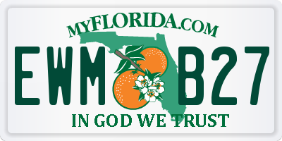 FL license plate EWMB27