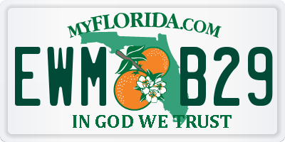 FL license plate EWMB29
