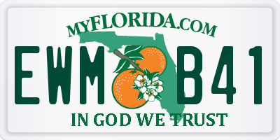 FL license plate EWMB41