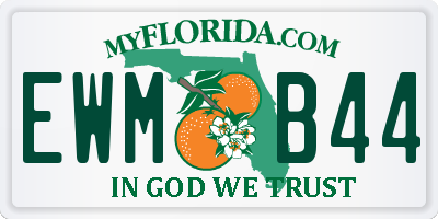 FL license plate EWMB44
