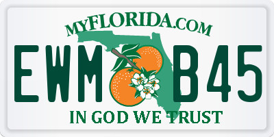 FL license plate EWMB45